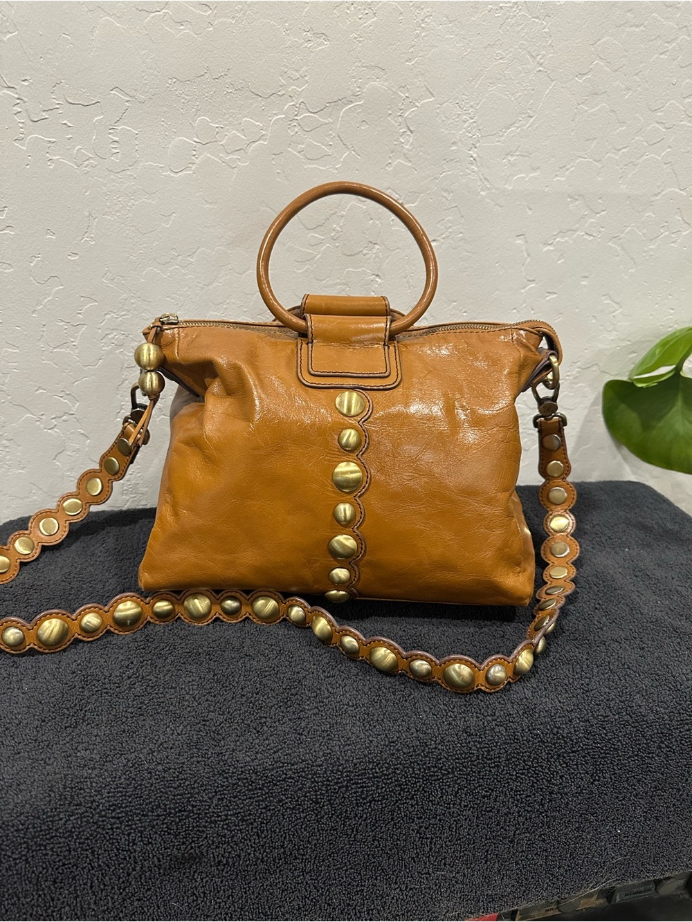 HOBO Medium Sheila Satchel with Gold Stud Accents